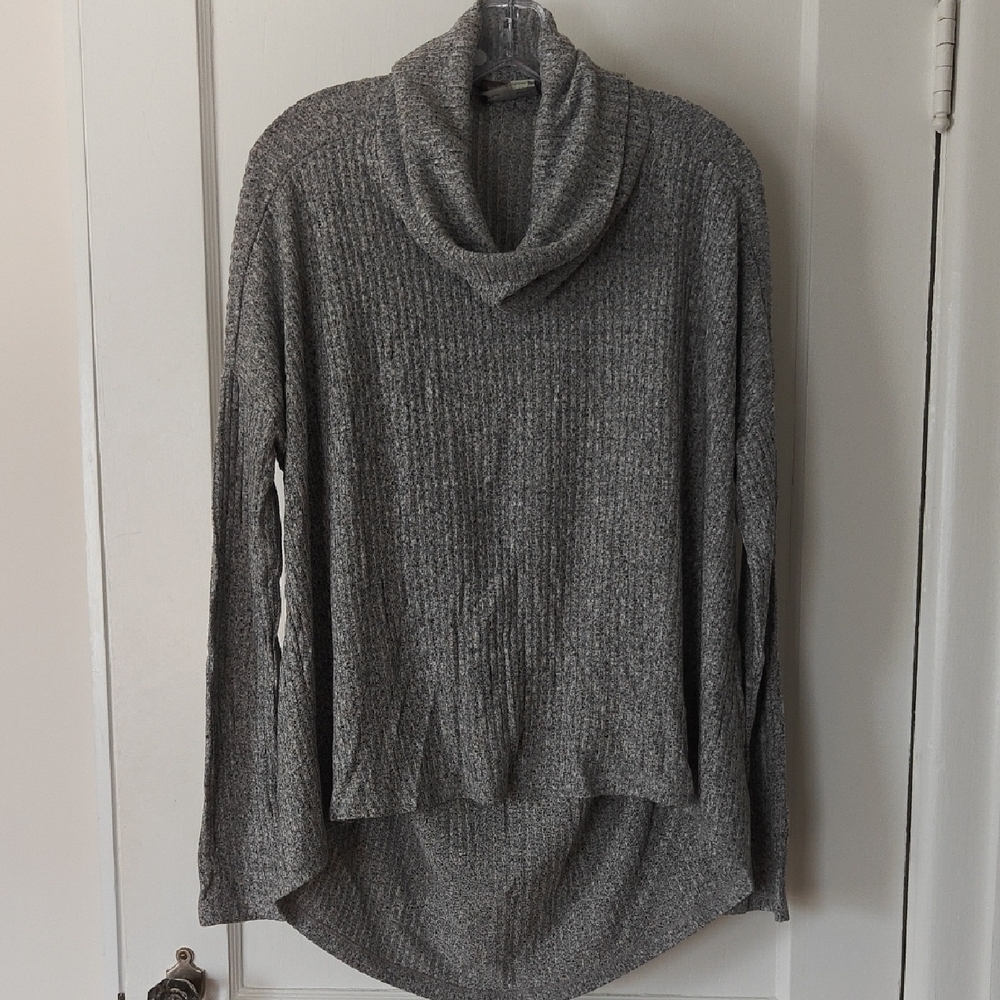 Gray Cowl Neck Women's Sweater